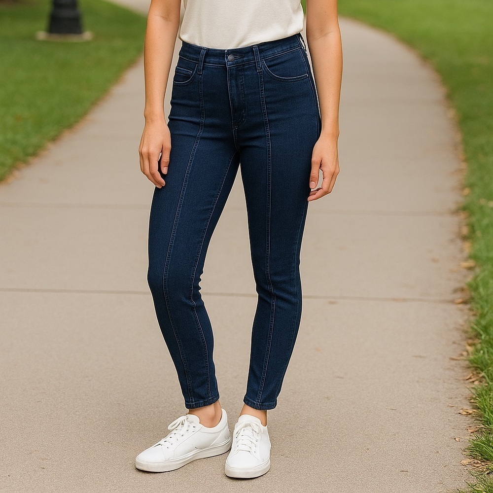 We The Free Easy Goes It Jeggings Size 26 Dark Wash Pull On High Rise